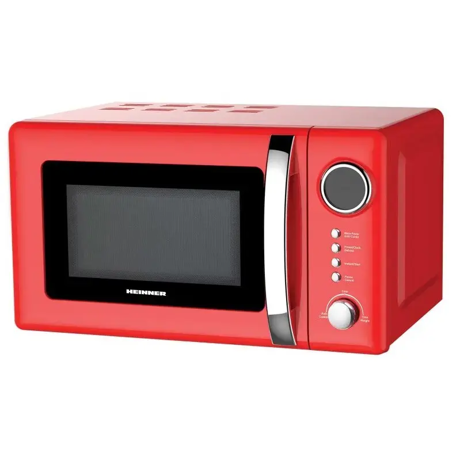 Cuptor cu microunde Heinner HMW-20GRD, 700 W, 20 l, Grill, Digital, Rosu
